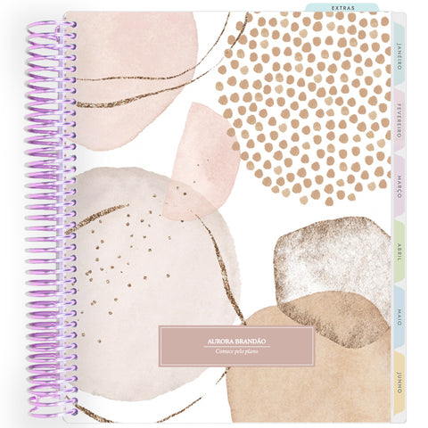 Planner Personalizado Abstract set - Rose - Lilás
