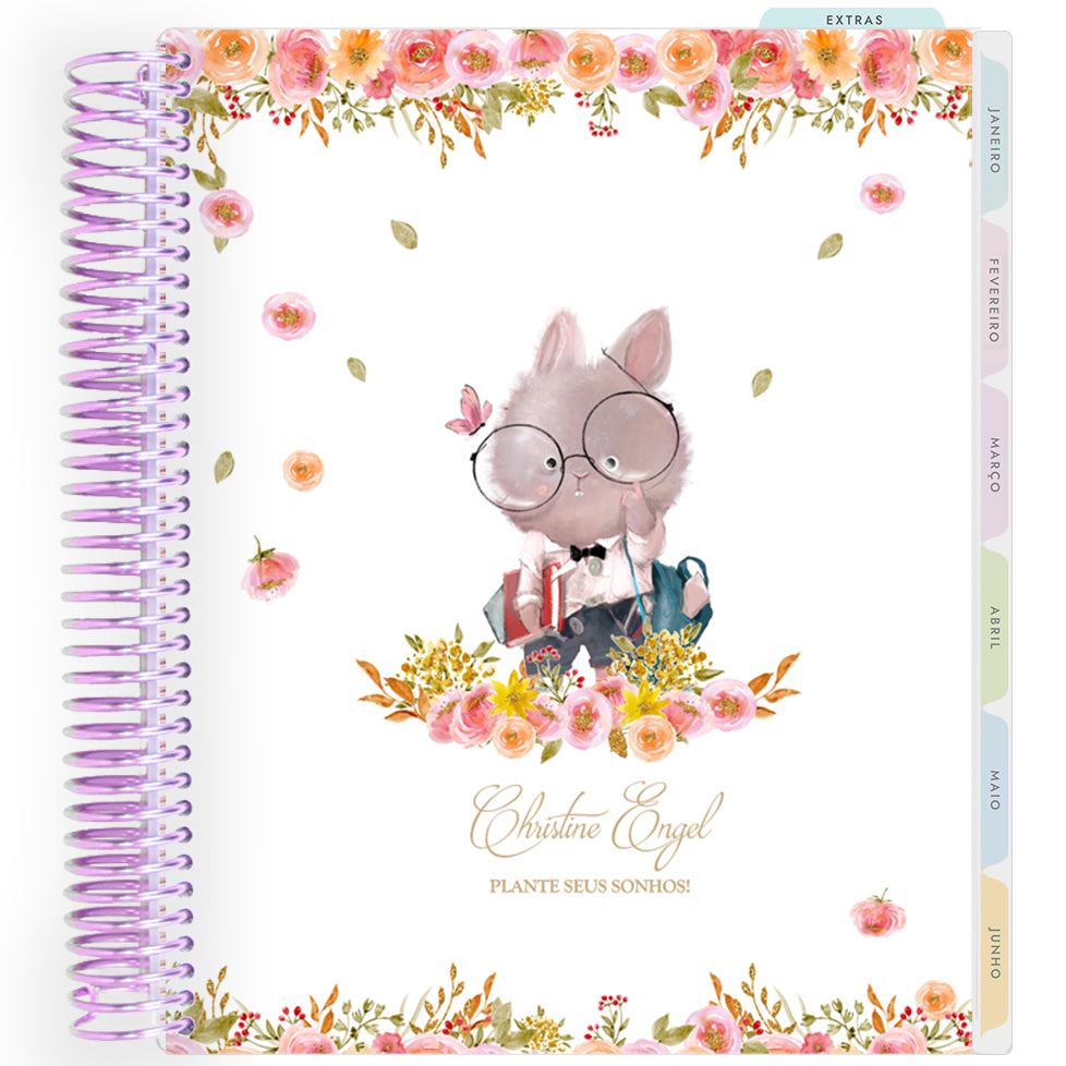 Planner Personalizado Animals - Nerd - Lilás