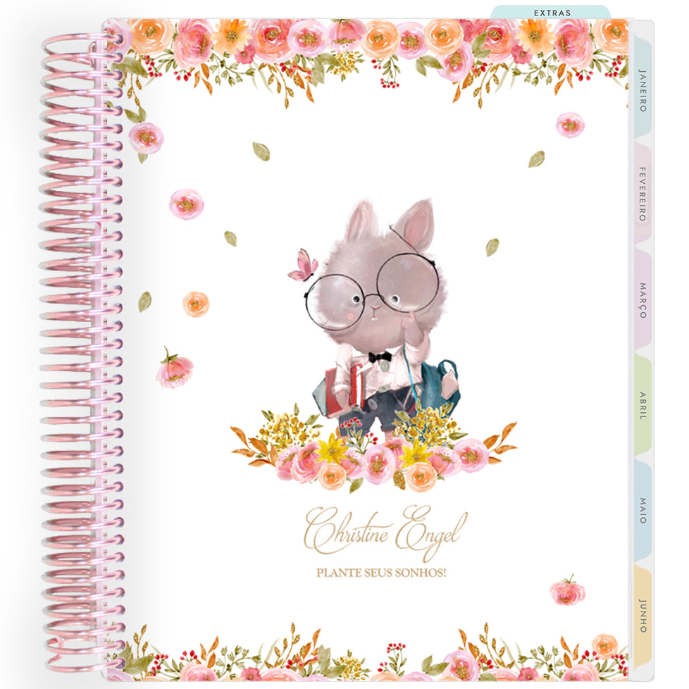 Planner Personalizado Animals - Nerd - Rose Gold