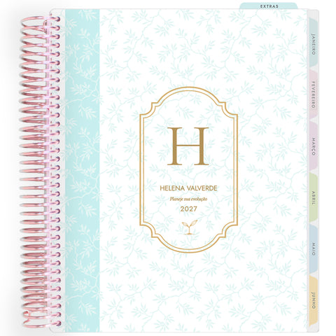 Planner Personalizado Become Classic - Monogram - Rose Gold