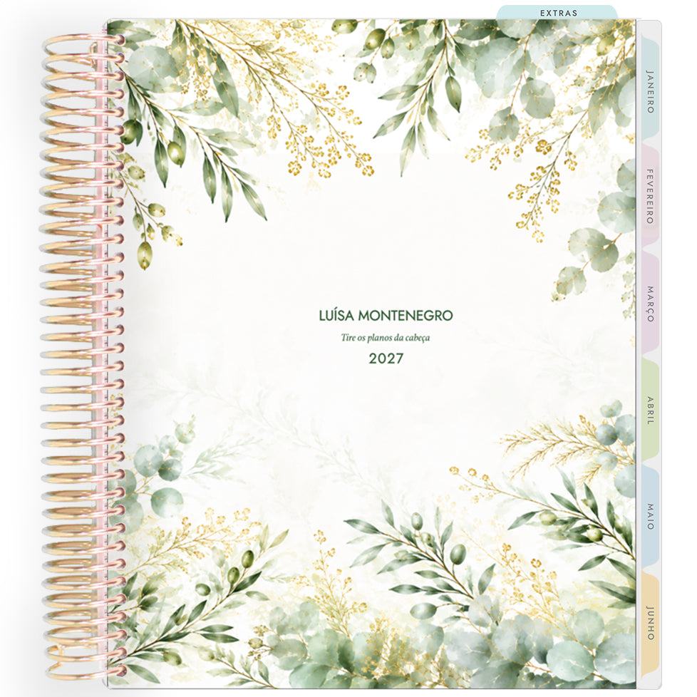 Planner Personalizado Become Olive - Classic - Dourado