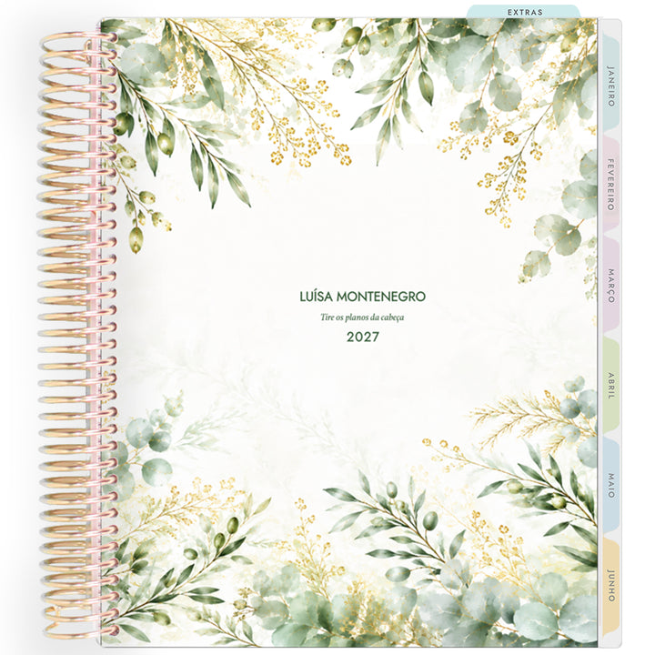 Planner Personalizado Become Olive - Classic - Dourado