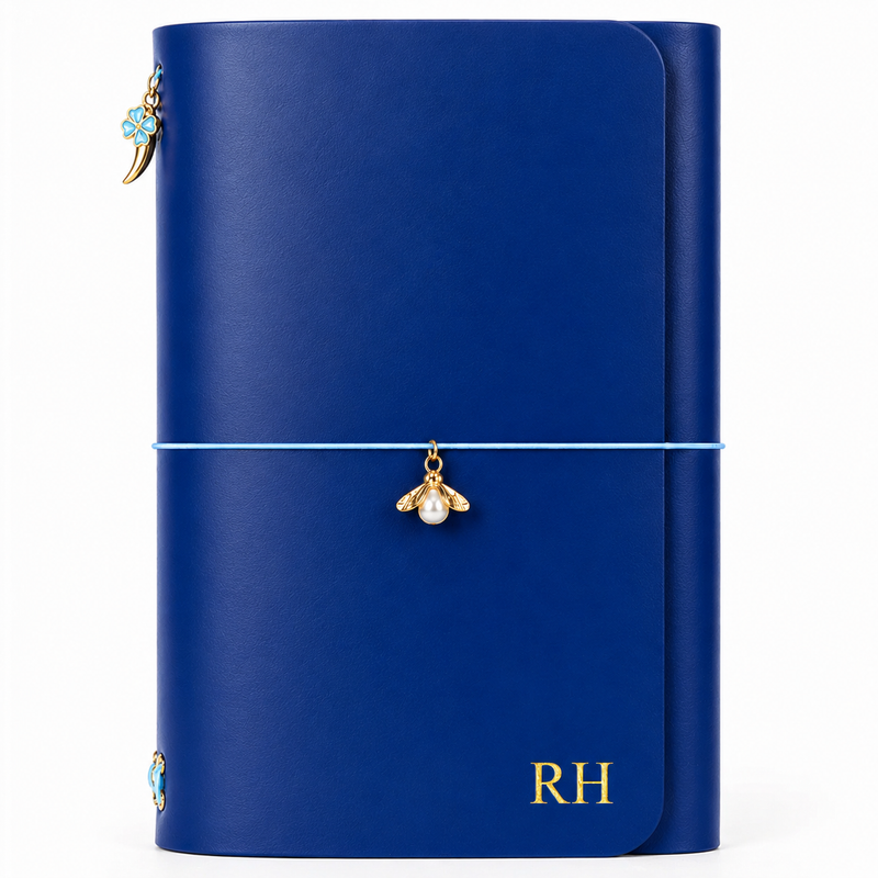 Capa em Couro Legítimo Bleu Nuit
