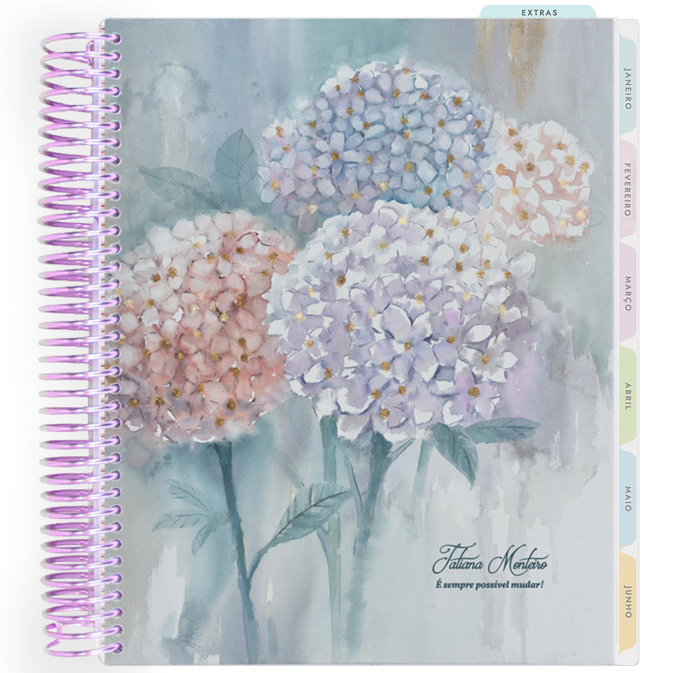 Planner Personalizado Bloom - Hydrangea - Lilás