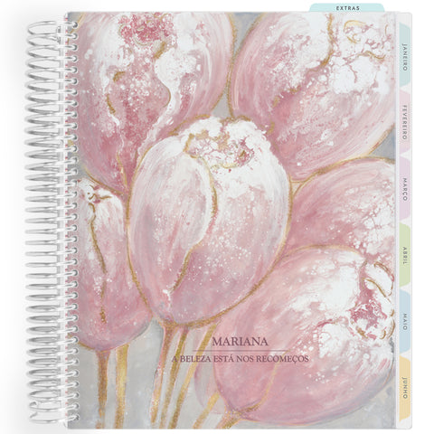 Planner Personalizado Bloom - Tulip - Prateado