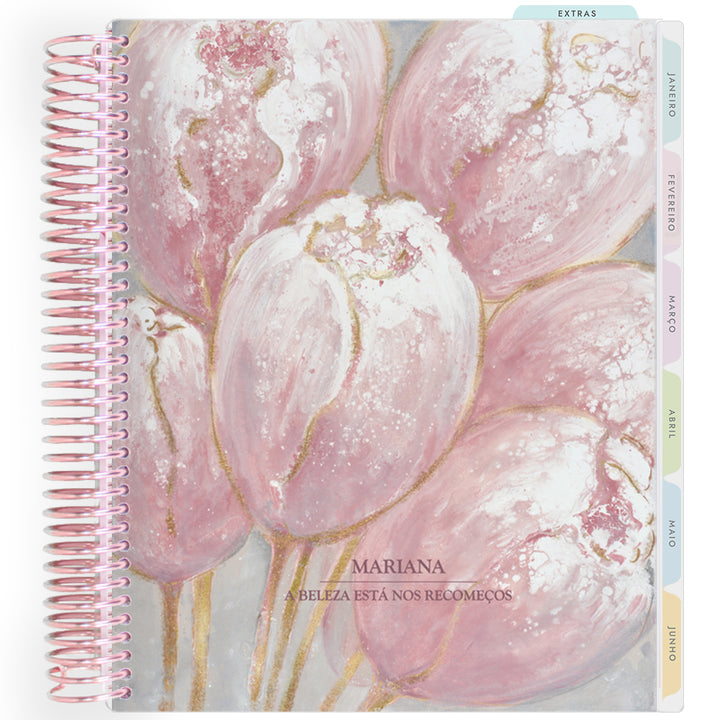 Planner Personalizado Bloom - Tulip - Rose Gold