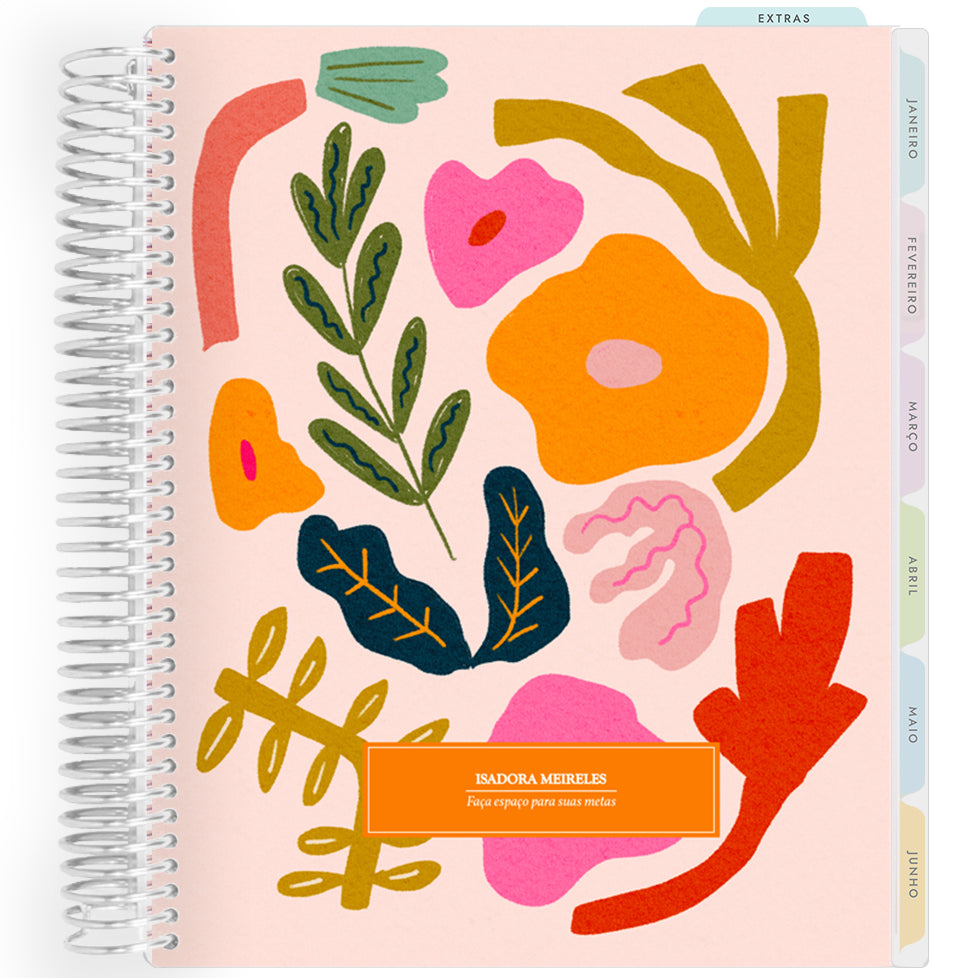 Planner Personalizado Blooming Days Art  - Jardin - Prateado