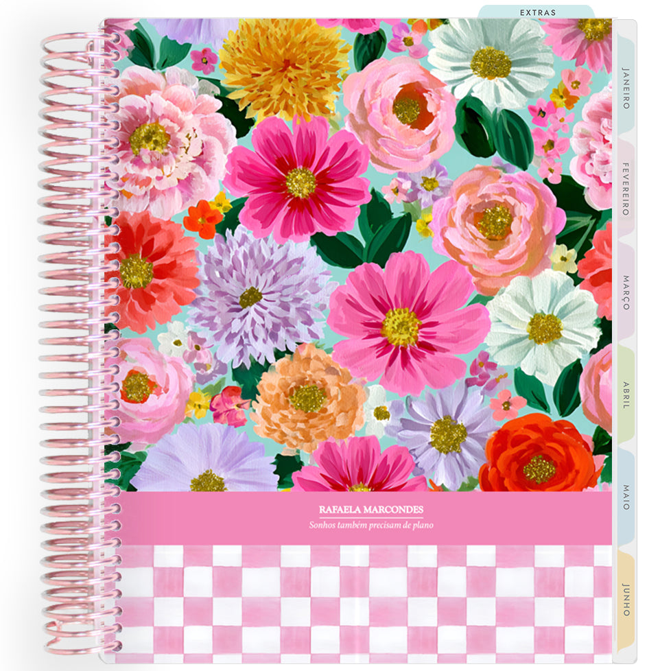 Planner Personalizado Blooming Days - Pink - Rose Gold