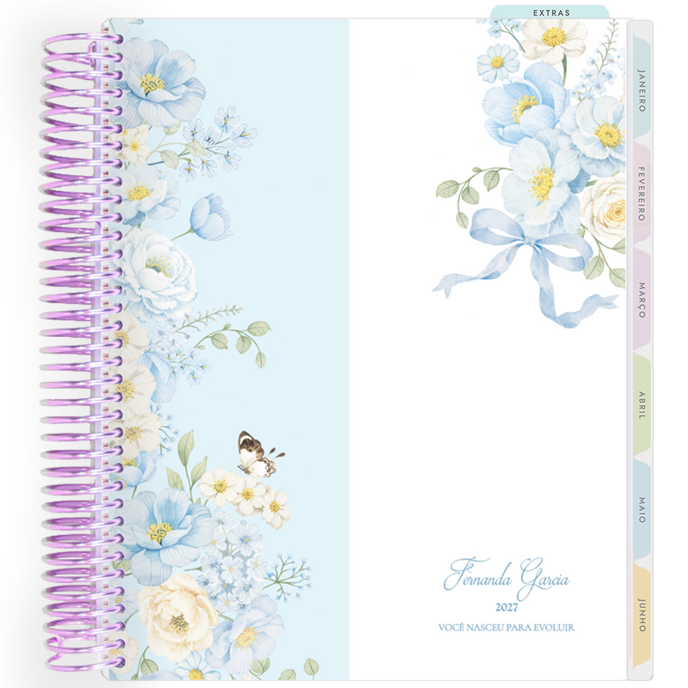 Planner Personalizado Blue Garden - Colors - Lilás