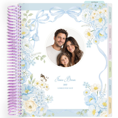 Planner Personalizado Blue Garden - Foto - Lilás