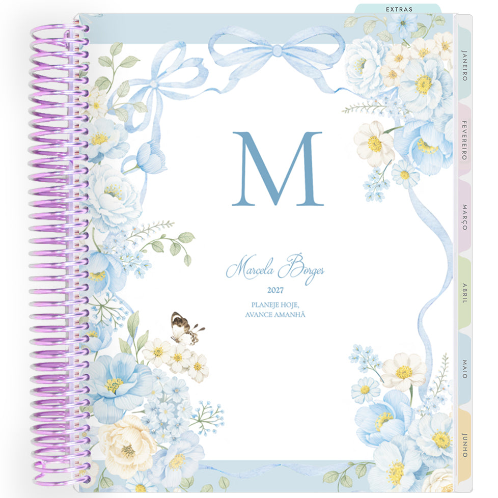 Planner Personalizado Blue Garden - Lilás