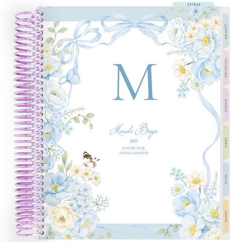 Planner Personalizado Blue Garden - Lilás