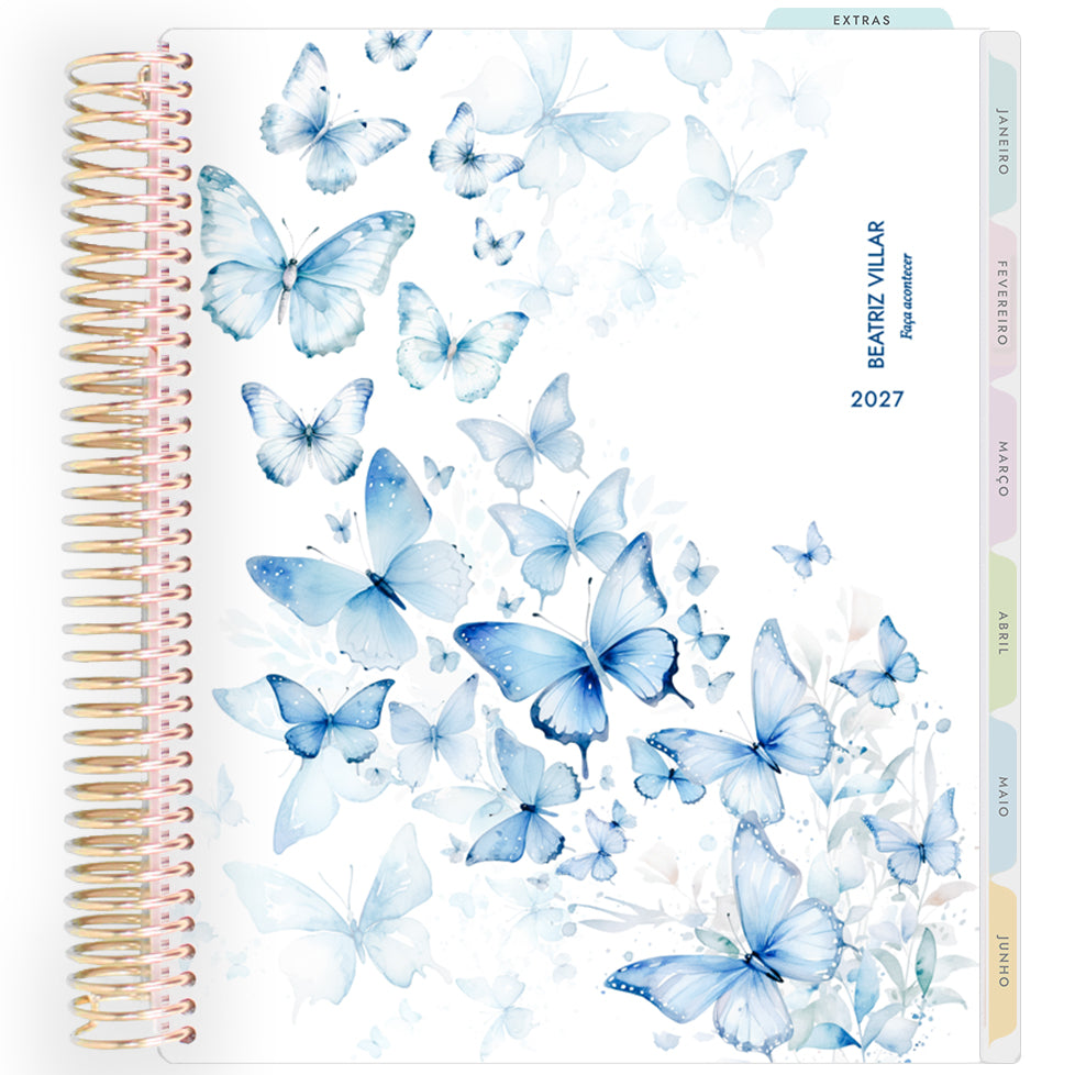 Planner Personalizado Butterflies -2 - Dourado