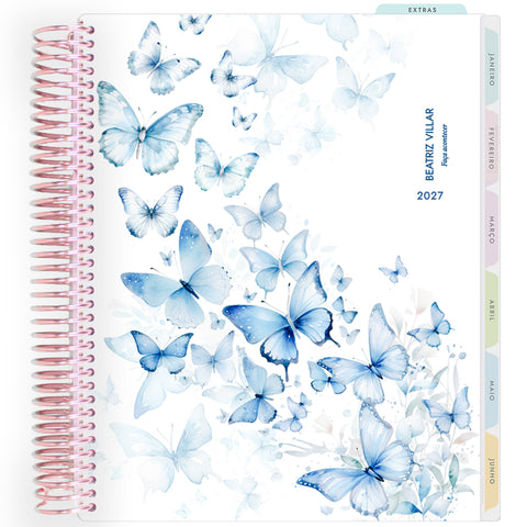 Planner Personalizado Butterflies -2 - Rose Gold