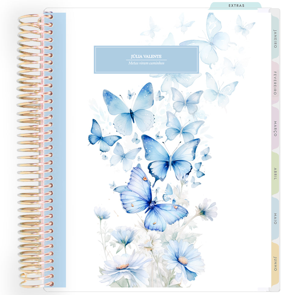 Planner Personalizado Butterflies - Colors - Dourado