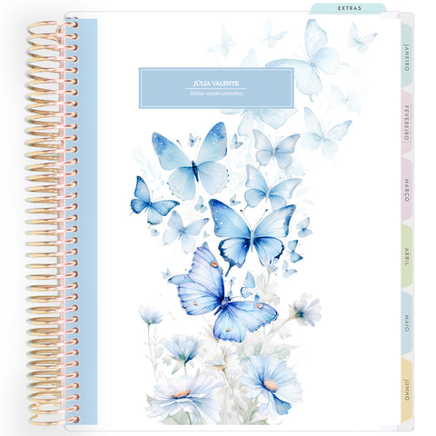 Planner Personalizado Butterflies - Colors - Dourado