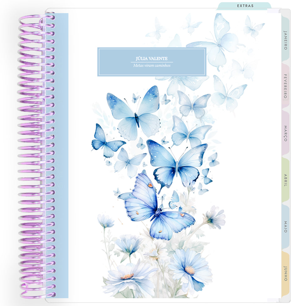 Planner Personalizado Butterflies - Colors - Lilás