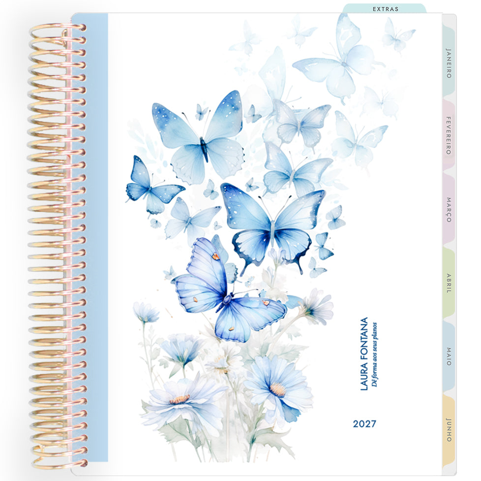 Planner Personalizado Butterflies - Dourado