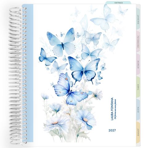 Planner Personalizado Butterflies - Prateado
