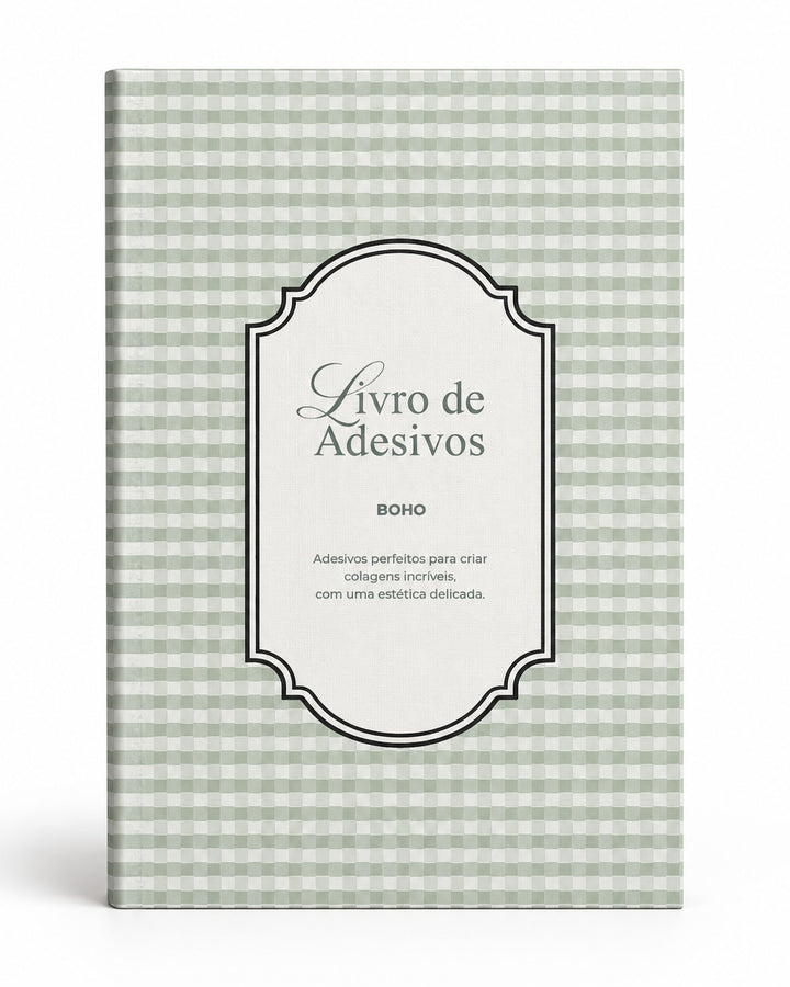 Livro de Adesivos Boho + de 200 adesivos