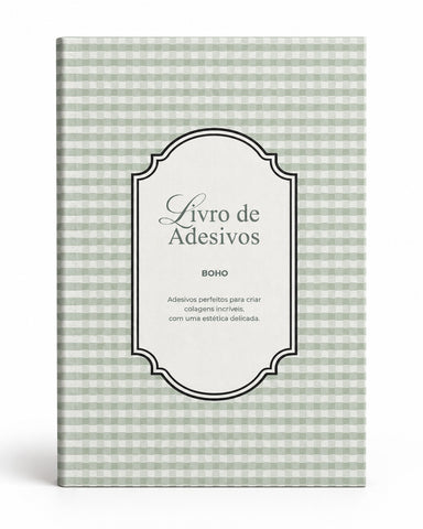 Livro de Adesivos Boho + de 200 adesivos