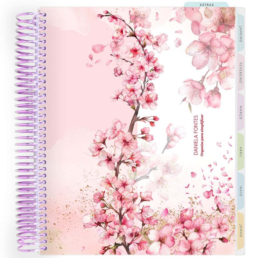 Planner Personalizado Cherry Blosson -Colors2 - Lilás