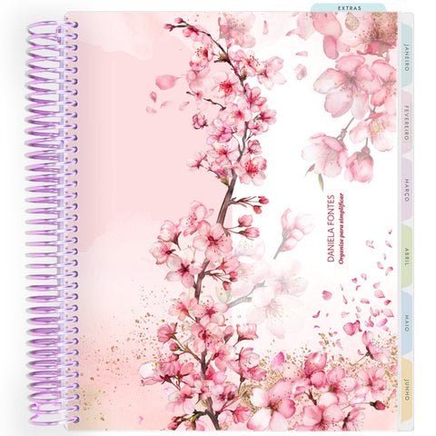Planner Personalizado Cherry Blosson -Colors2 - Lilás