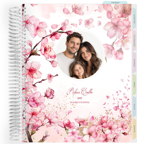 Planner Personalizado Cherry Blosson -Foto 2 - Prateado