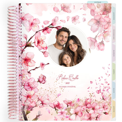 Planner Personalizado Cherry Blosson -Foto 2 - Rose Gold