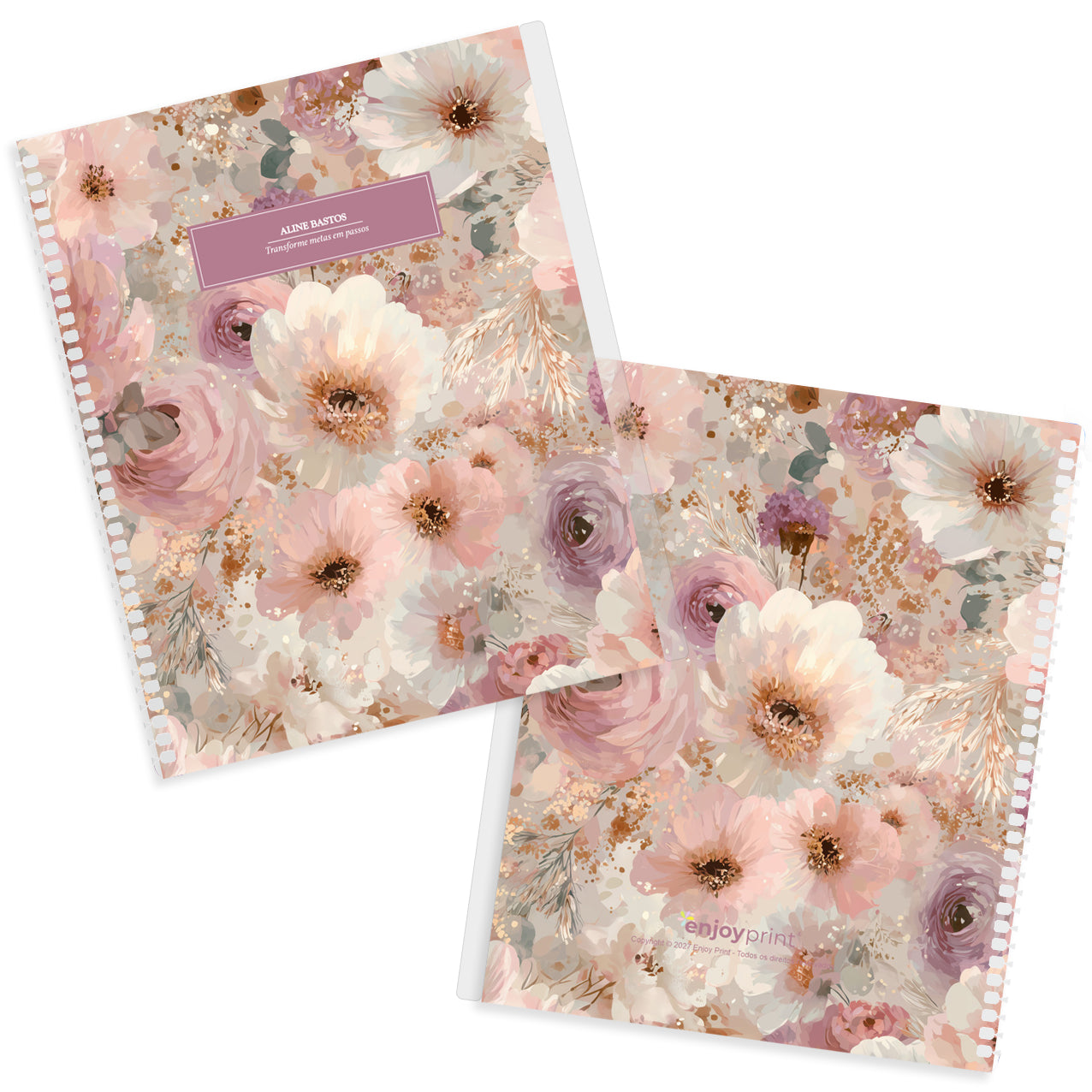 Capa Avulsa - Colorful Flowers - Grape