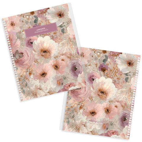 Capa Avulsa - Colorful Flowers - Grape