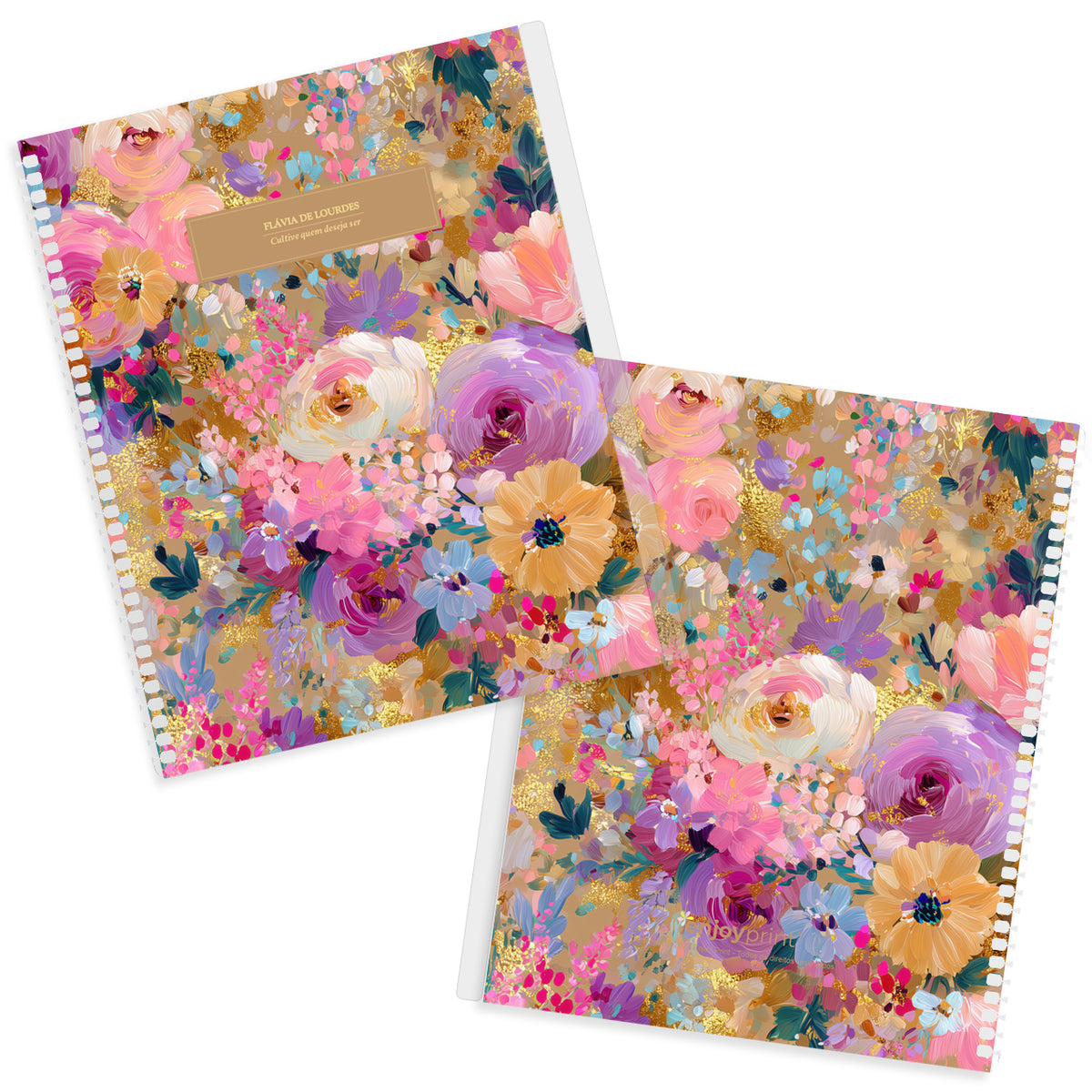 Capa Avulsa - Colorful Flowers - Nude