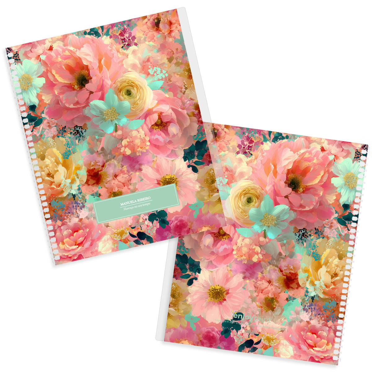 Capa Avulsa - Colorful Flowers - Tiffany