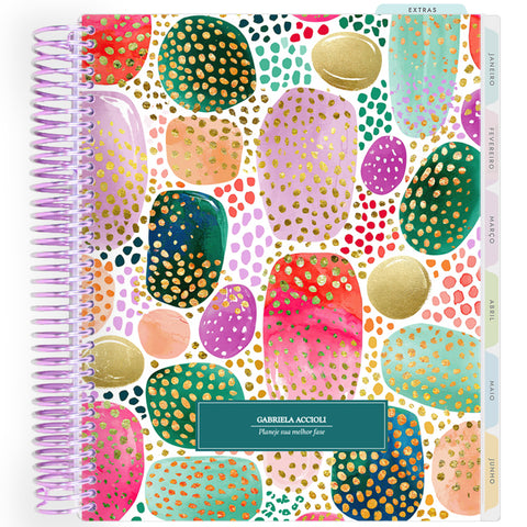 Planner Personalizado Colorful Glow  - Green - Lilás