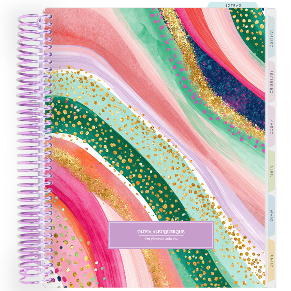 Planner Personalizado Colorful Glow - Lilac - Lilás