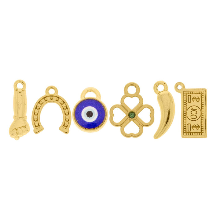 Conjunto Pingentes da Sorte 20mm
