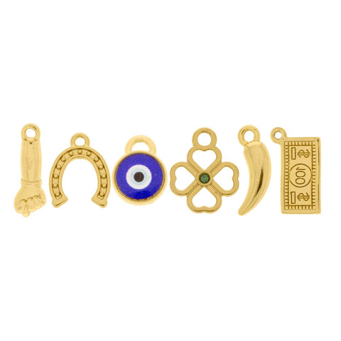 Conjunto Pingentes da Sorte 20mm