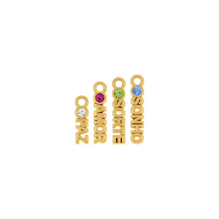 Conjunto Pingentes Desejos 18mm