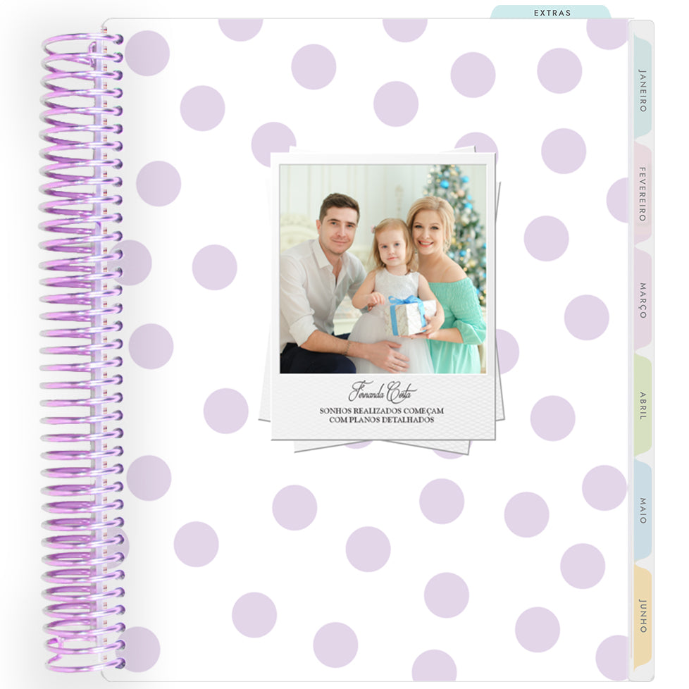 Planner Personalizado Dots Lilac - Lilás