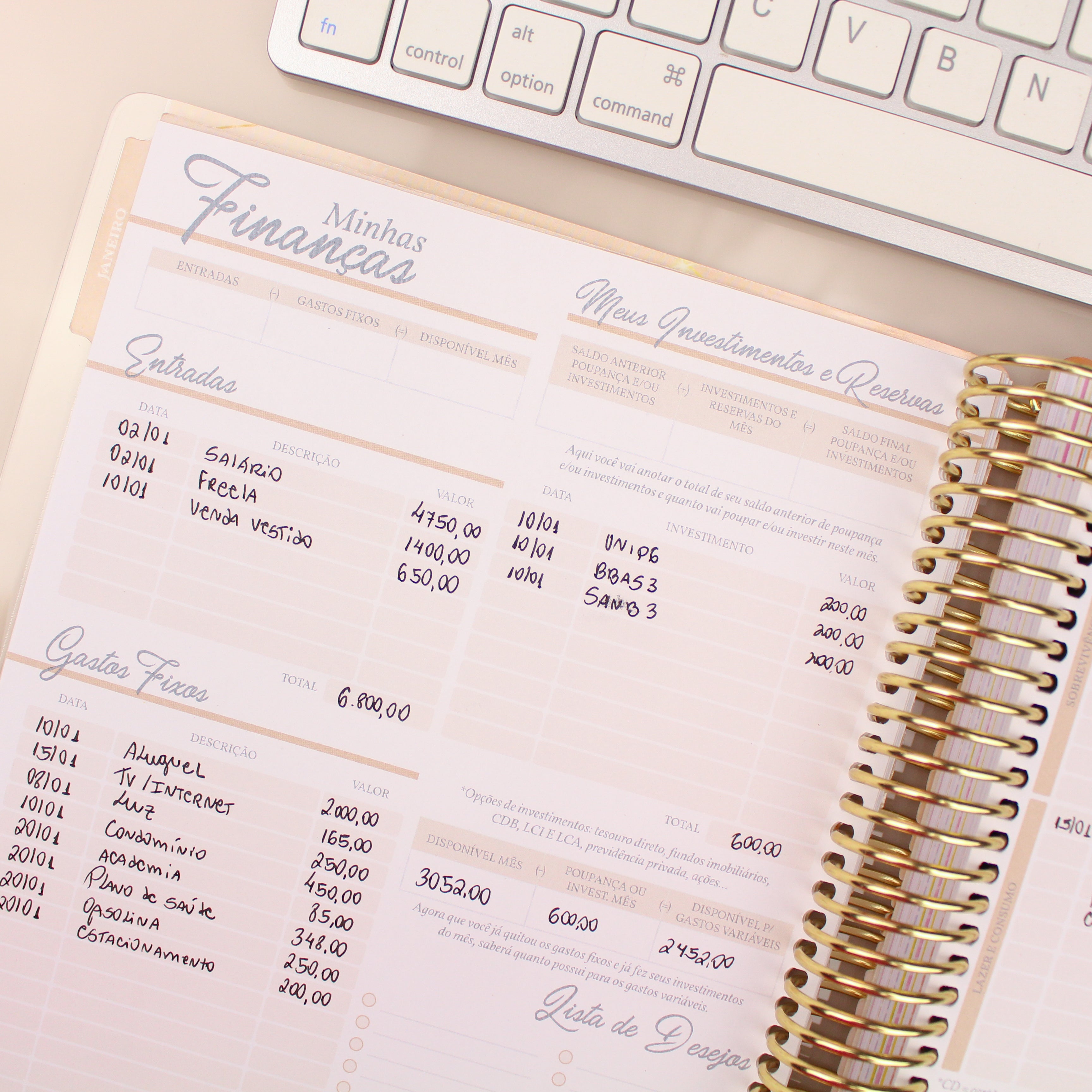 Enjoy Planner 2024- Sakura: Box Monogram (planner com acessórios grátis - vai com + de 700 adesivos, régua, 2 blocos de notas e elástico).