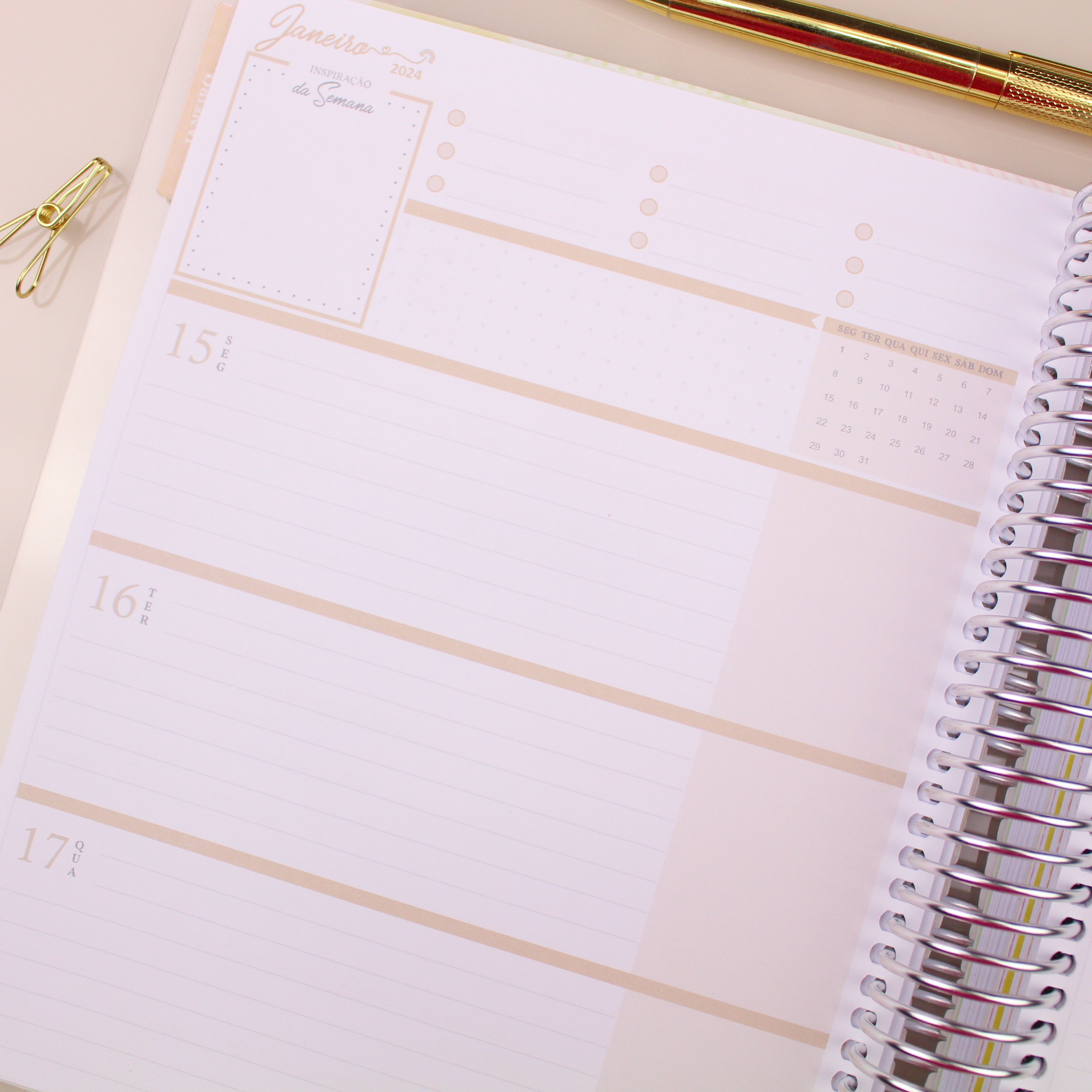Enjoy Planner 2024 - Girl Ballet Lover (planner com acessórios inclusos - vai com + de 700 adesivos, régua, 2 blocos de notas e elástico).
