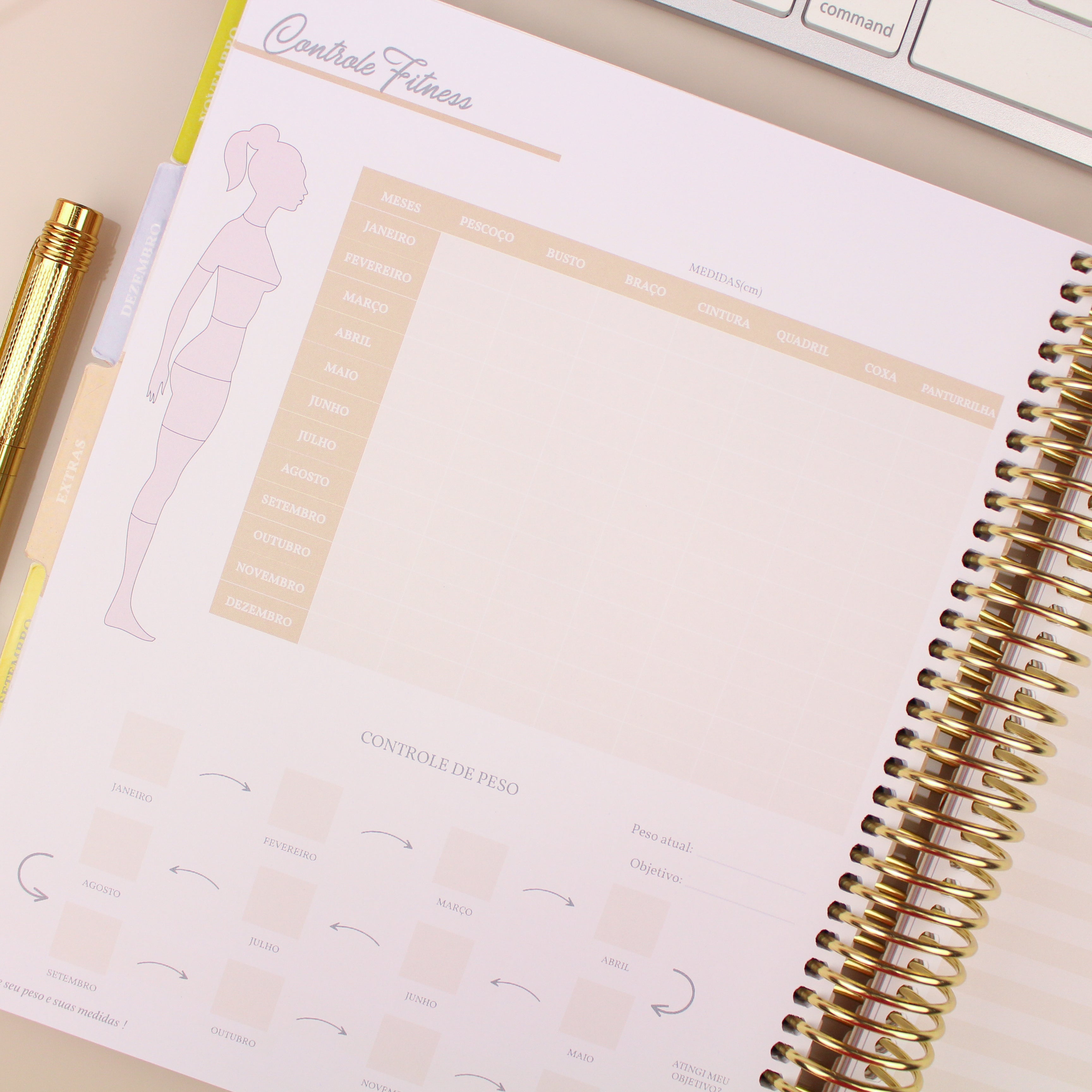 Enjoy Planner 2024 - Girl Ballet Lover (planner com acessórios inclusos - vai com + de 700 adesivos, régua, 2 blocos de notas e elástico).