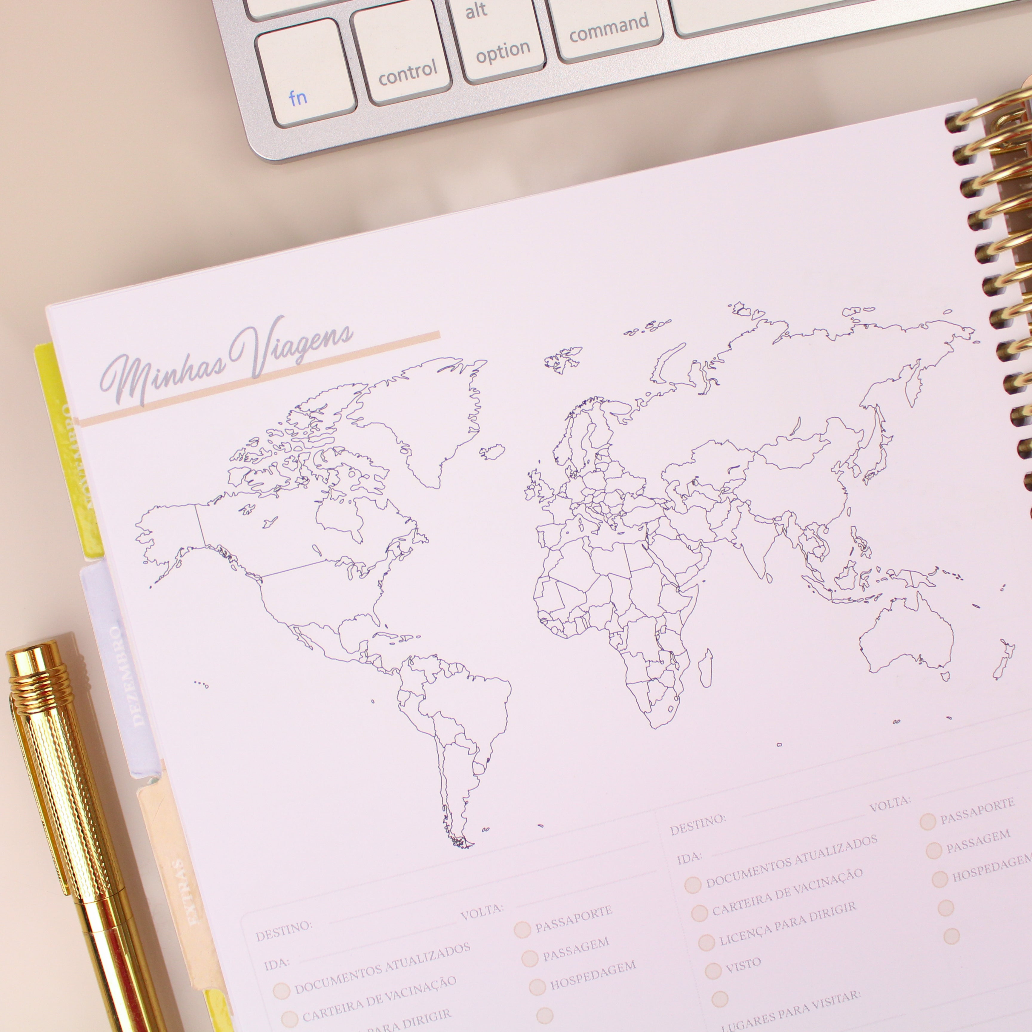 Enjoy Planner 2024 - Daisy Classic (planner com acessórios inclusos - vai com + de 700 adesivos, régua, 2 blocos de notas e elástico).