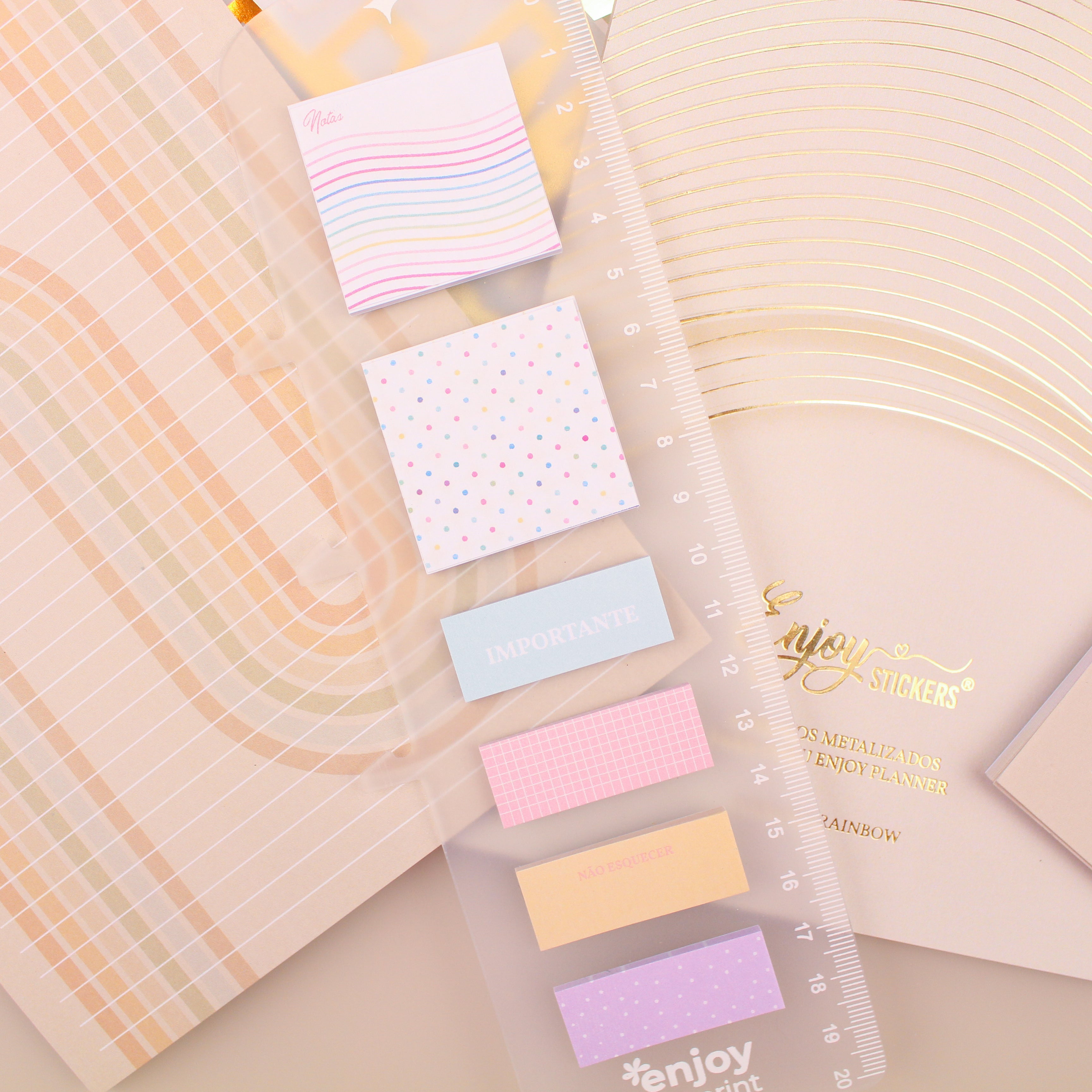 Enjoy Planner 2024 - Shine: Color (planner com acessórios grátis - vai com + de 700 adesivos, régua, 2 blocos de notas e elástico).