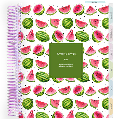 Planner Personalizado Fruits - Watermelon - Lilás