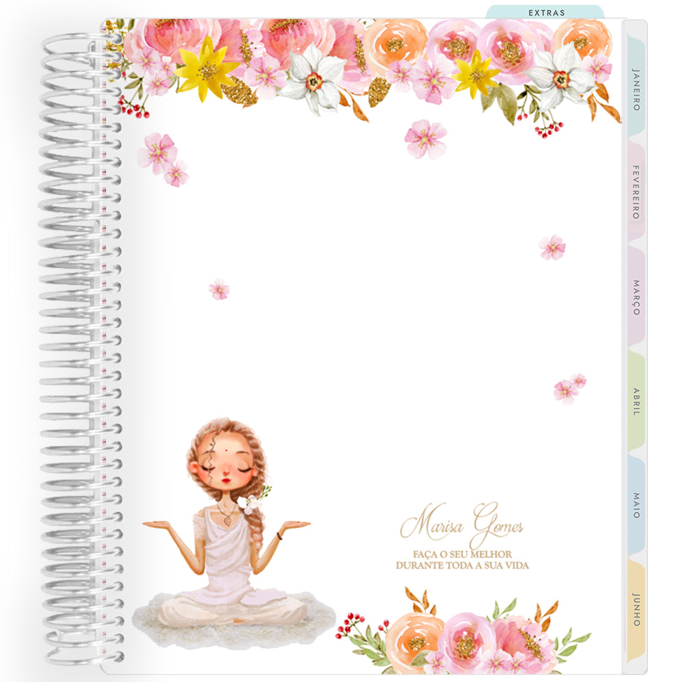 Planner Personalizado Girl - Zen - Prateado