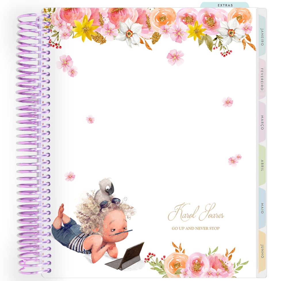 Planner Personalizado Girls - Bird Lover - Lilás