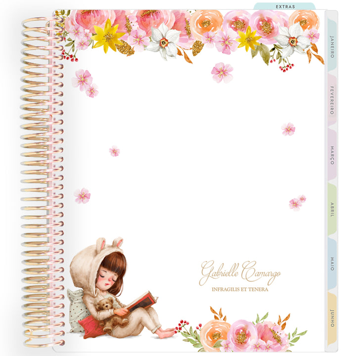 Planner Personalizado Girls - Sleep Time - Dourado
