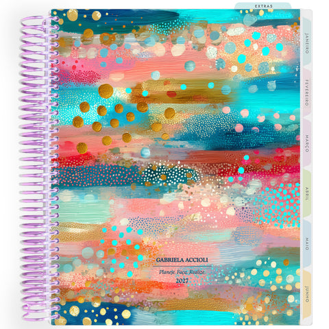 Planner Personalizado Glow - Blue - Lilás