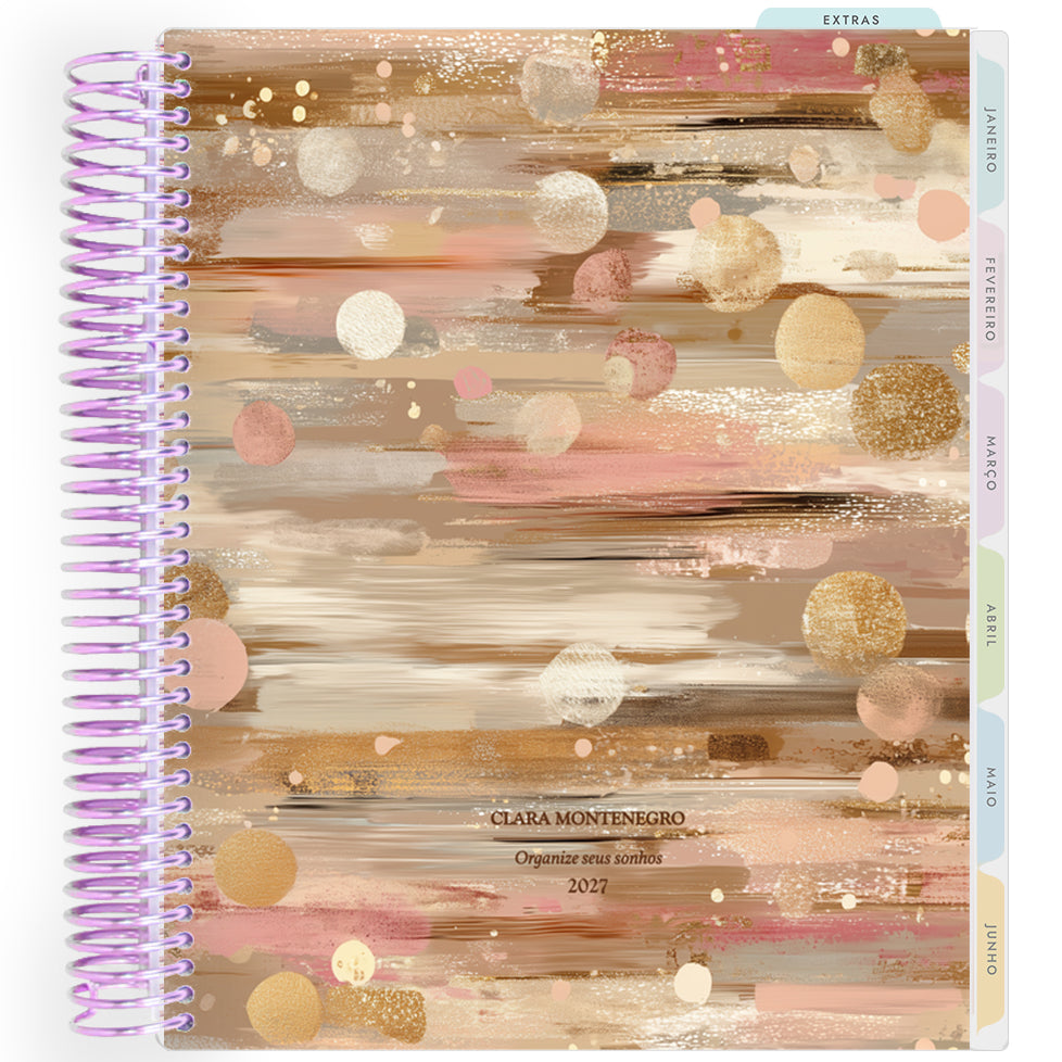 Planner Personalizado Glow - Brown - Lilás